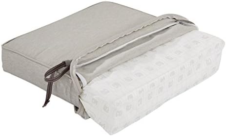Classic Accessories Montlake Water-Resistant 21 x 20 x 4 Inch Patio Lounge Back Cushion, Heather Grey, Outdoor Loveseat Cushions - Image 5