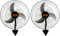 VEVOR 18 Inch Wall Mount Fan, Oscillating, 3-Speed, 4000 CFM, 2 Pack by VEVOR