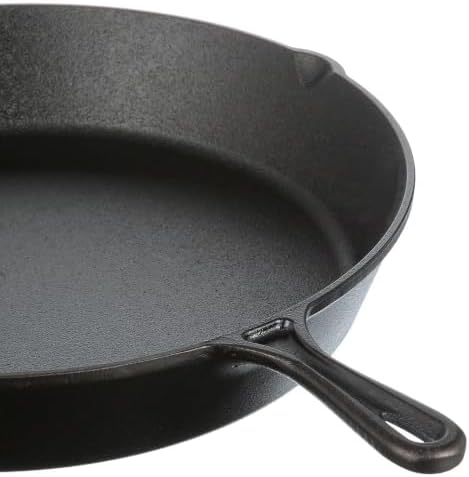 15" Pre-Seasoned Cast Iron Skillet with Dual Handles for Stovetop Campfire - Image 3