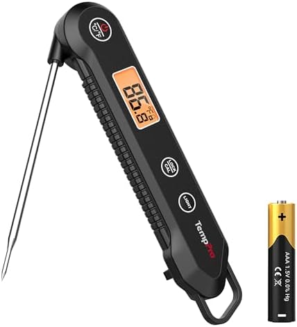 TempPro TempSwift 1 Sec Meat Thermometer Digital for Kitchen Cooking Food by TempPro