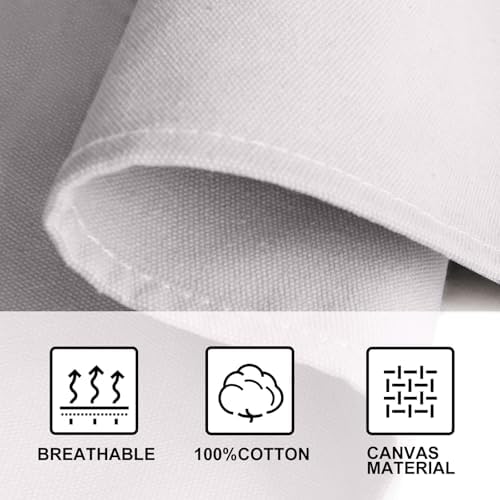 OUNLEN Chef Apron for Men Women Canvas Aprons with 3 Pockets Cross Back Resistant Work Apron for Cooking - Image 4