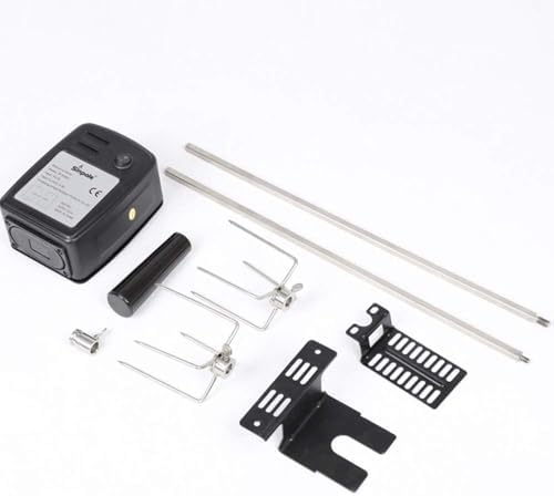 Rotisserie Kit-Rotisserie Heavy Duty Stainless Steel Universal Complete Grill Rotisserie Kit with Electric Motor for BBQS - Image 3