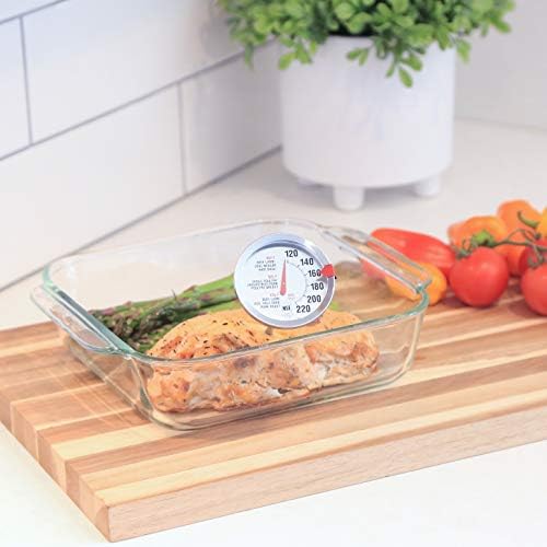Escali AH1 Stainless Steel Oven Safe Meat Thermometer, Extra Large 2.5-inches Dial, Temperature Labeled for Beef, Poultry, Pork, and Veal Silver NSF Certified - Image 6