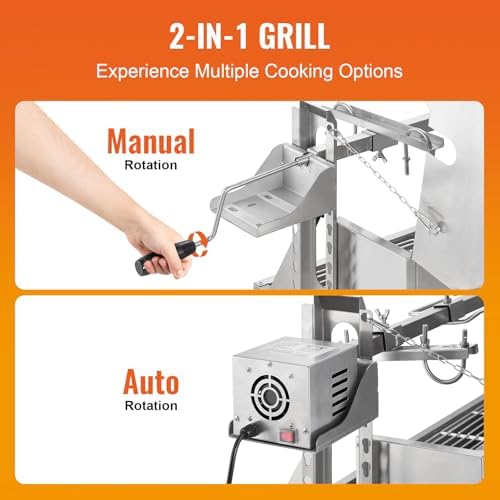 VEVOR Rotisserie Grill, 45" Baffle Electric Rotisserie Grill Kit - Image 4
