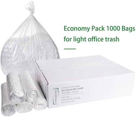 TYPLASTICS Trash Can Liners - Wholesale 1000 Count 7-10 Gallon Trash Bags - Image 3