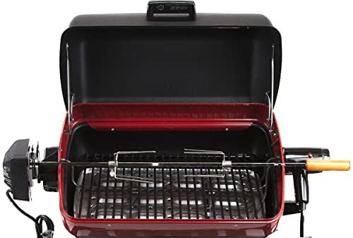 Americana Electric Tabletop Grill with easy-view window and rotisseri, Satin Black - Image 5