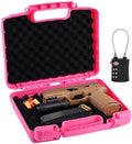 Kinghardcase 9mm Gun Case Lockable, TSA Approved Firearm Travel Case with TSA Lock, Pistol Case Hard Shell, Gun Safe for Handgun, Pistol, Revolver - Shockproof Gun Storage by Kinghardcase