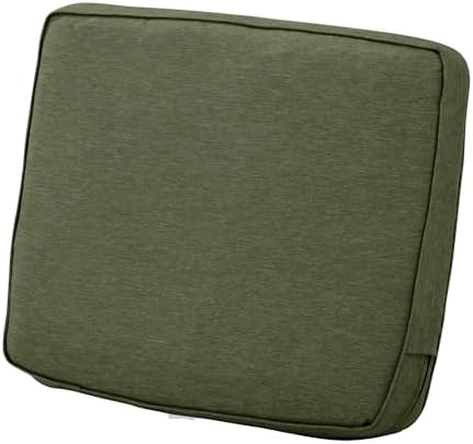 Classic Accessories Montlake FadeSafe Water-Resistant 23 x 20 x 4 Inch Outdoor Chair Cushion, Heather Fern Green, Outdoor Chair Cushions, Patio Chair Cushions, Patio Cushions by ClassicAccessories