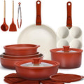 GiPP 21PCS Pots and Pans Set Nonstick Cookware Set with Detachable Handle by GiPP