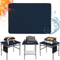 Heat Resistant Mats for Countertop fits Tabletop Grill, 31x24x0.04in, Blue by Amerbro