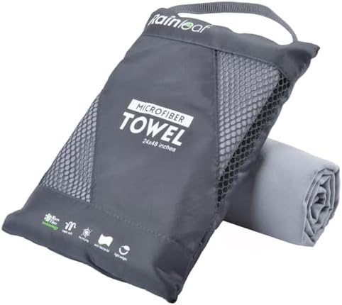 Rainleaf Microfiber Towel Quick Dry Camping & Travel & Gym Towel. Compact by Rainleaf