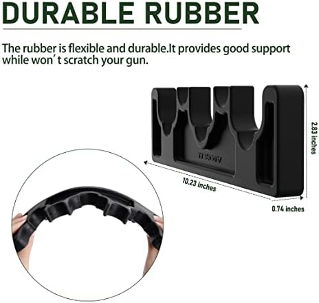 Adoreal Magnetic Rifle Rack, Durable Rubber Gun Rack for Gun Storage, Magnetic Gun Holder in Gun Cabinet, Shotgun Rifle Barrel Rest Gun Safe Organizer Indoor Gun Racks - Image 6