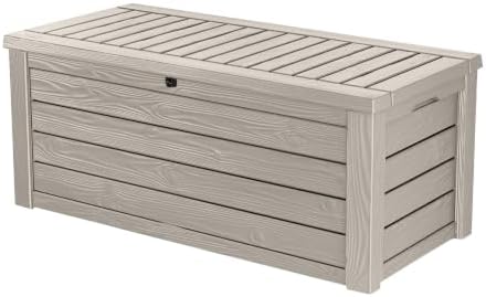 Keter Westwood 150 Gal Outdoor Storage Box for Patio and Pool Accessories by Unknown