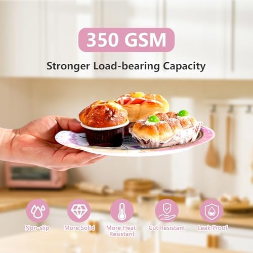168Pcs on Cloud 9th Birthday Party Supplies Rainbow Clouds Nine Plates and Napkins We are on Cloud Nine Tableware Set for Girls Ninth Birthday Rainbow Themed Party Supplies, Serves 24 - Image 2