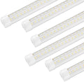 XLNYUUI Led Shop Lights,4FT LED Light 50W 6000K 7000LM Led Daylight,Garage Light,Linkable Clear Cover Integrated V-Shape for Garage Warehouse Workbench Workshop(6-Pack) by XLNYUUI