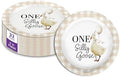 One Silly Goose First Birthday - 32 Piece Disposable Party Supplies - Decorations for Gingham 1st Birthday Round Party Plates - Large 9" Paper Plates In Bulk by BirthdayGalore