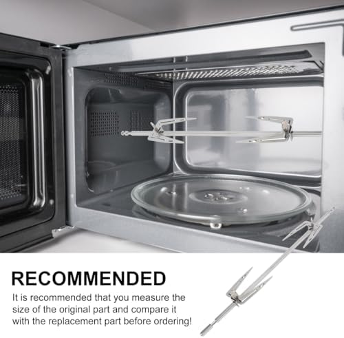 Alipis Stainless Steel Air Fryer Forks Set 13.38In Roast Chicken Forks for Rotisserie Rod Adjustable Grill Forks for Home Barbecue Oven and Outdoor Cooking - Image 3
