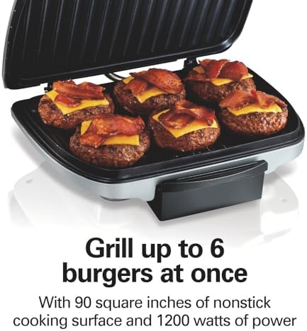 Hamilton Beach Electric Indoor Grill With Large 90 sq. in. Cooking Surface - Image 4