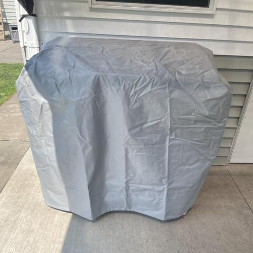 Turtle Life BBQ Grill Cover, 47 Inch Heavy Duty Waterproof Barbecue Gas Grill Covers for Flat Top Griddle, Anti-Fading Cover for Gas Grill, Gray - Image 5