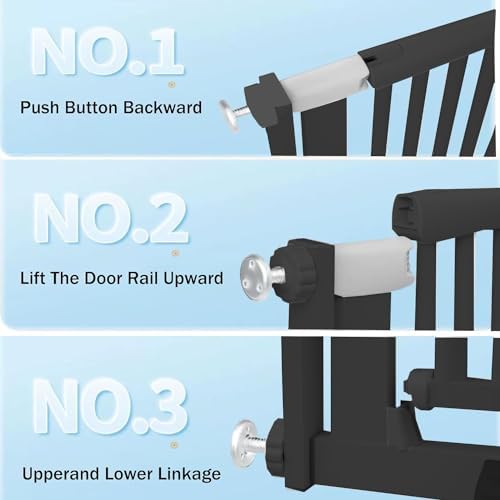 SHYUJAJIE 51.18 Inch Extra Tall Pet Gate - Image 4