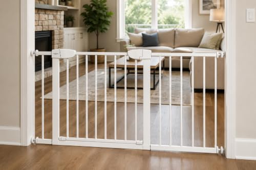 Cardinal Gates PG26.4 Baby & Pet Pressure Gate, White, 48.75-51.50 in by CardinalGates