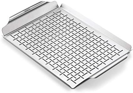 Weber® Grill Pan, Stainless Steel for Gourmet Grilling, 1.4" H x 11.8" W x 17.4" D (Pack of 6) - Image 6