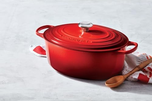 Le Creuset Enameled Cast Iron Oval Dutch Oven, 6.75 qt., Sea Salt - Image 6
