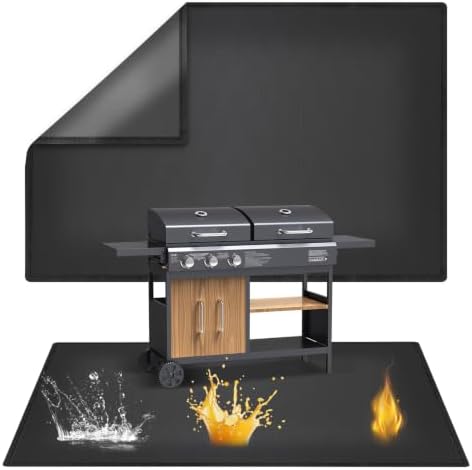 Uranshin Large Under Grill Mat for Outdoor Grill & Deck BBQ, 40 x 60 inches by Uranshin