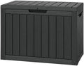 Outdoor Storage Waterproof Deck Box for Patio (52 Gallon, Black) by Unknown