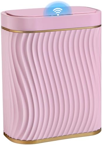 Ogikey Bathroom Small Trash Can with Automatic Touchless Lid, 2.6 Gallon Smart Garbage Can Narrow Waterproof Trash Bin for Bedroom, Office, Living Room by Ogikey