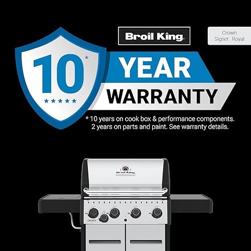Broil King 865367 Crown S 440 4-Burner Natural Gas Grill in Stainless Steel with Side Burner - Image 2