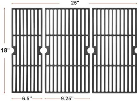 DELSbbq 18" Cast Iron Grill Grates for Charbroil Performance 4 Burner - Image 2