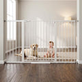 Mumeasy 36-63.3 in Extra Wide Dog Gate, 36 in Extra Tall Baby Gate, White by Mumeasy-FocusonBabyPetSafetyGate