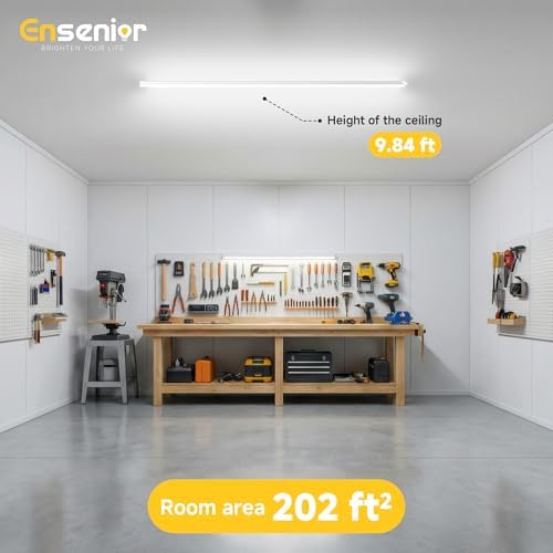 Ensenior 8FT LED Shop Lights, 6000K T8 Commercial Bay Lighting, 10 Pack - Image 6