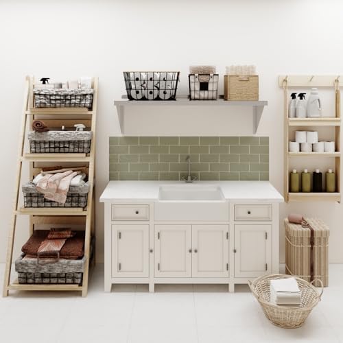 AmGood 48" Width x 18" Length | Stainless Steel Wall Shelf | Turned-Down Edge | Metal Shelving | Heavy Duty | Commercial Grade | Wall Mount | NSF Certified - Image 6