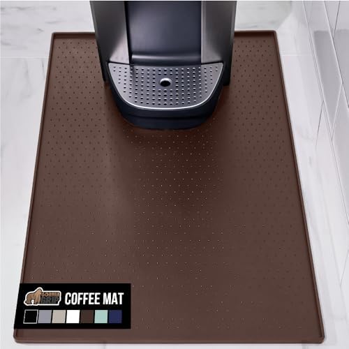 GORILLA GRIP Silicone Coffee Mat, Espresso Bar Essentials, 15x23, Brown by GorillaGrip