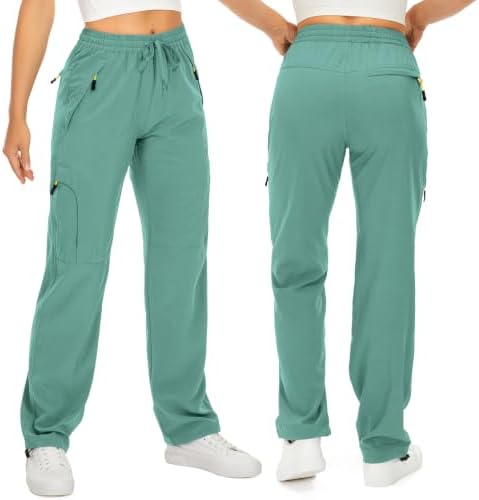 Toomett Women‘s Hiking Cargo Pants UPF 50 Quick Dry with Zipper Pockets - Image 2