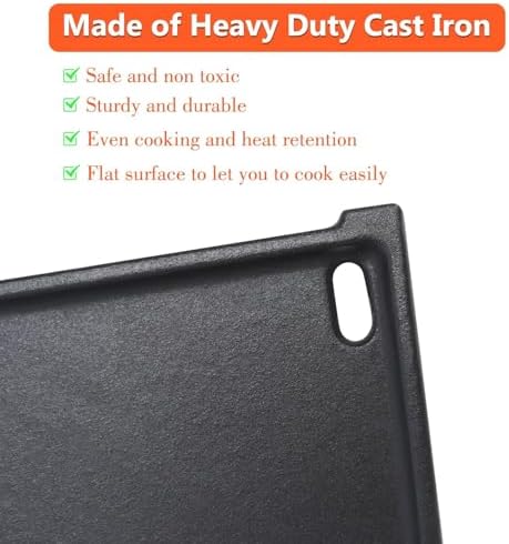 QuliMetal Cast Iron Griddle for Weber Q2000N, Q2200N, Q2600N+ & Q2800N+ - Image 4