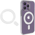 KALAPOP Metal Rings,Ultra-Thin(0.4mm) for MagSafe Sticker,Magnetic Adapter,Phone Cases&Wireless Charger,Compatible with iPhone 16/15/14/13,Galaxy S24/S23/S22/Kindle (White 1PCS Magnet Ring) by KALAPOP