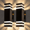 Outdoor Wall Sconce 2-Pack, Outdoor Lights with Dusk to Dawn Sensor by TesjasoLighting
