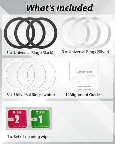 KALAPOP Metal Rings,Ultra-Thin(0.4mm) for MagSafe Sticker,Magnetic Adapter,Phone Cases&Wireless Charger,Compatible with iPhone 16/15/14/13,Galaxy S24/S23/S22/Kindle - Image 7