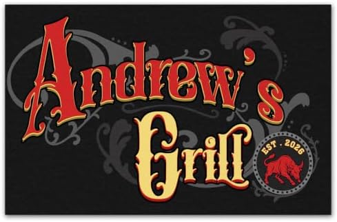 Custom XL Under The Grill Mat, Personalized Name BBQ Floor Mat (D5) - Image 2