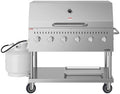 48 in. Commercial Outdoor Propane Gas Grill with Roll Dome Cover, ETL Listed in Stainless-Steel (CGKIT4-48D) by KoolMore