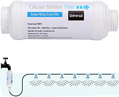 Calcium Inhibitor Filter, Outdoor Misting System Protector for Mist Nozzle by Mornajina