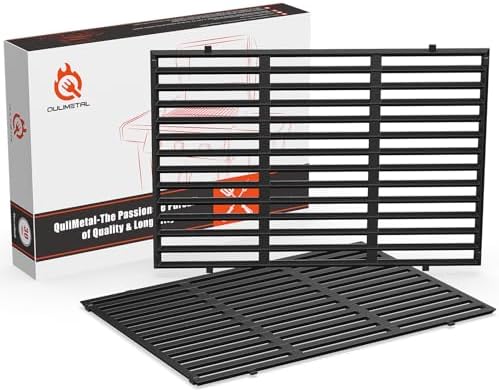 QuliMetal 18.75 Inch Cast Iron Grill Grates for Weber Genesis II 300 Series by QuliMetal
