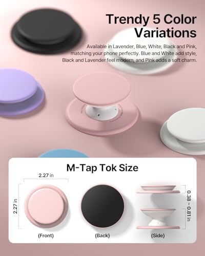 Sinjimoru Magnetic Phone Grip for MagSafe, Soft Silicone, Pink - Image 4