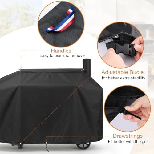Grill Cover for Oklahoma Joe’s Laredo Series 1100 Charcoal Grill - Image 3