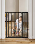 COMOMY 42" Extra Tall Baby Gate for Stairs, Fits 29.5" to 40.6" Openings by COMOMY