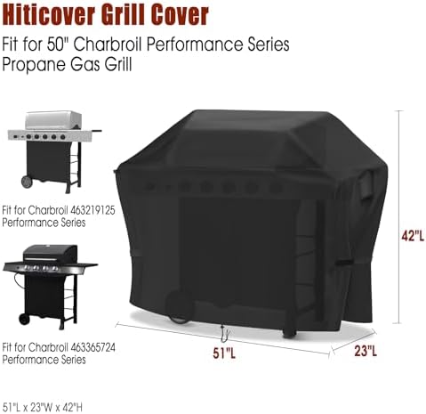 51" Grill Cover for Charbroil 463219125 Performance Griddle - Image 3