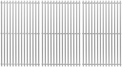 3pcs Stainless Steel Grill Grates for Weber, 18.7'' x 33.3'' by jkxoo